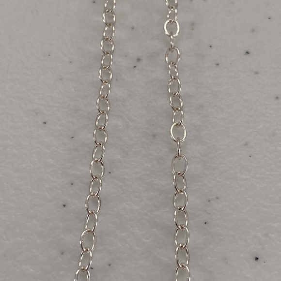 925 Sterling Silver Triple Swirl Dangle Necklace / Choker - Picture 11 of 11